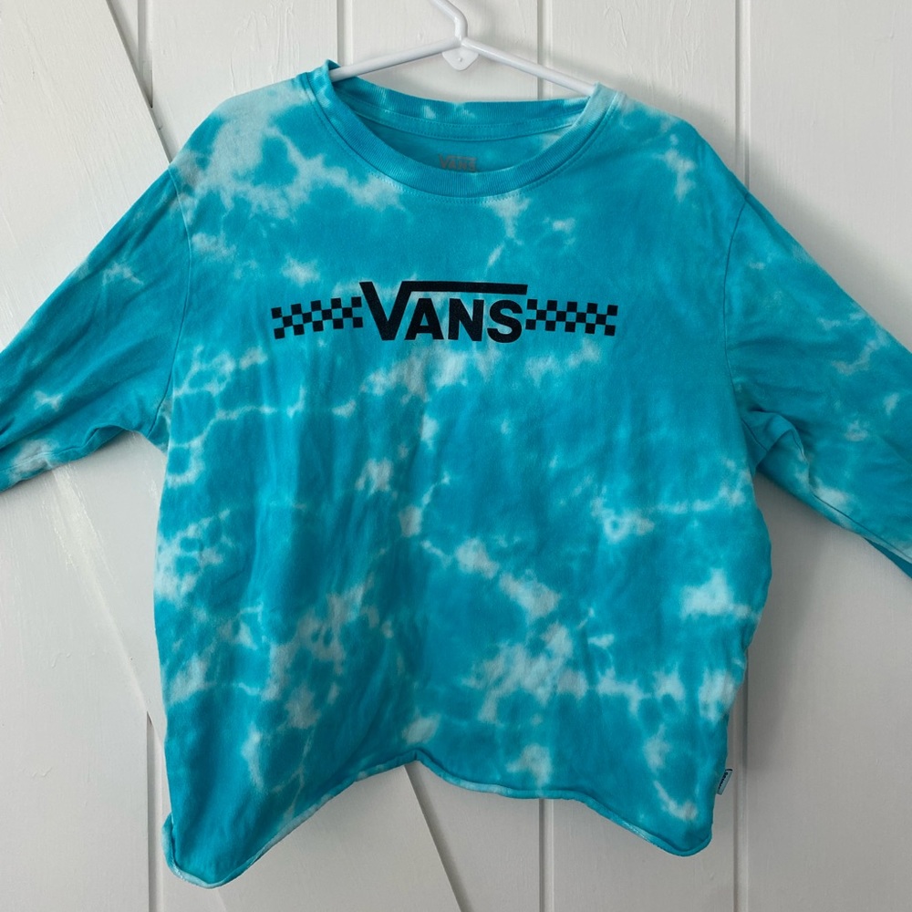 Vans long sleeve tee girls size 14 large